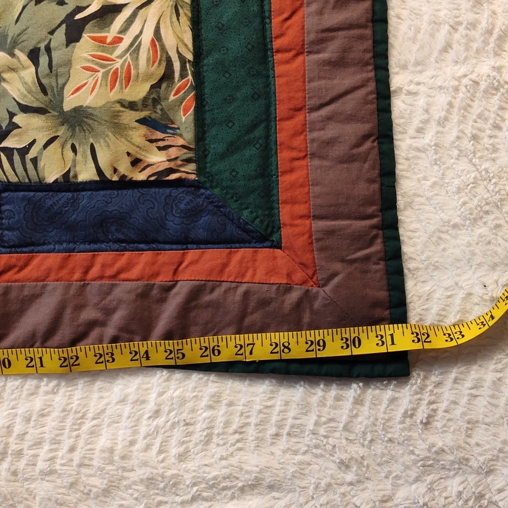 Beautiful Tiger Handmade Small Quilt With Tigers